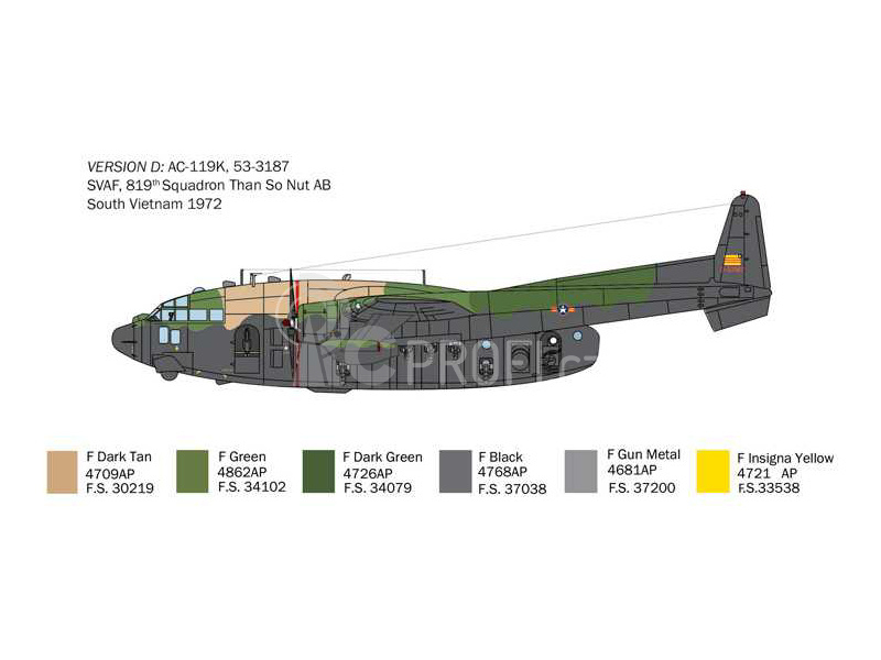 Italeri Fairchild AC-119K Stinger (1:72)