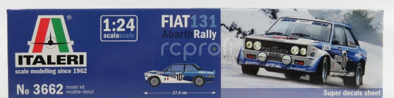 Italeri Fiat 131 Abarth Team Fiat Italia N 10 Winner Rally Montecarlo 1980 W.rohrl - C.geistdorfer 1:24 /