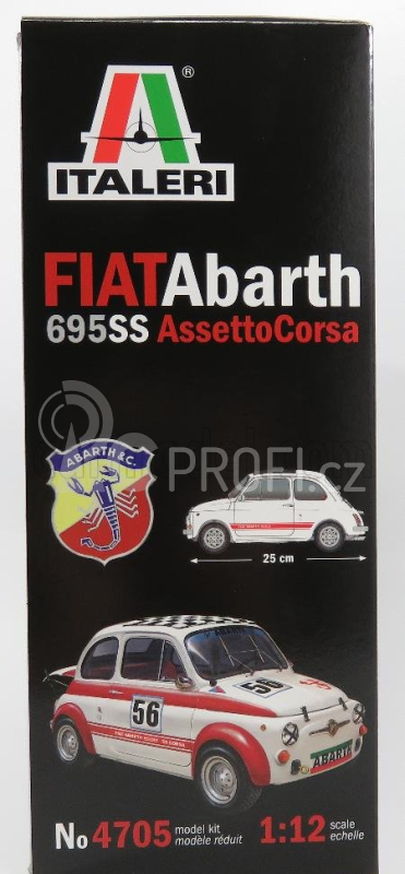 Italeri Fiat 500 Abarth 695ss Assetto Corsa 1968 - Street Or N 56 Racing Version 1:12 /