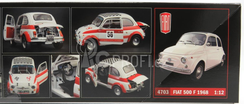 Italeri Fiat 500 Abarth 695ss Assetto Corsa 1968 - Street Or N 56 Racing Version 1:12 /