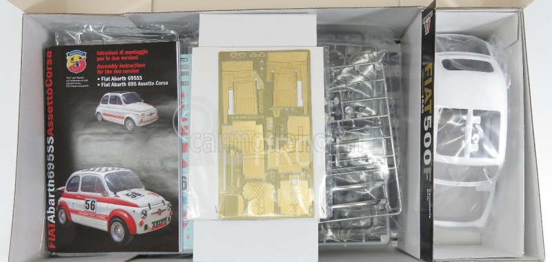 Italeri Fiat 500 Abarth 695ss Assetto Corsa 1968 - Street Or N 56 Racing Version 1:12 /