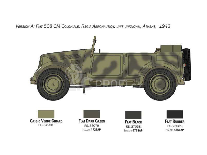 Italeri Fiat 508 CM Coloniale (1:35)