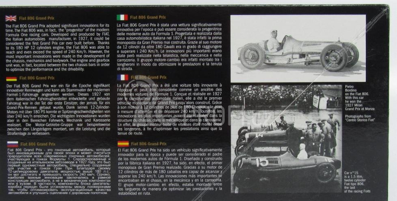 Italeri Fiat 806 Grand Prix 1927 1:12 /