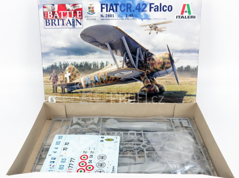 Italeri Fiat Cr.42 Falco Aeronatica Militare Battle Of Britain Airplane 1939 1:48 /