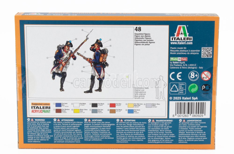 Italeri Figures French Infantry - Military - 1798 - 1805 1:72 /