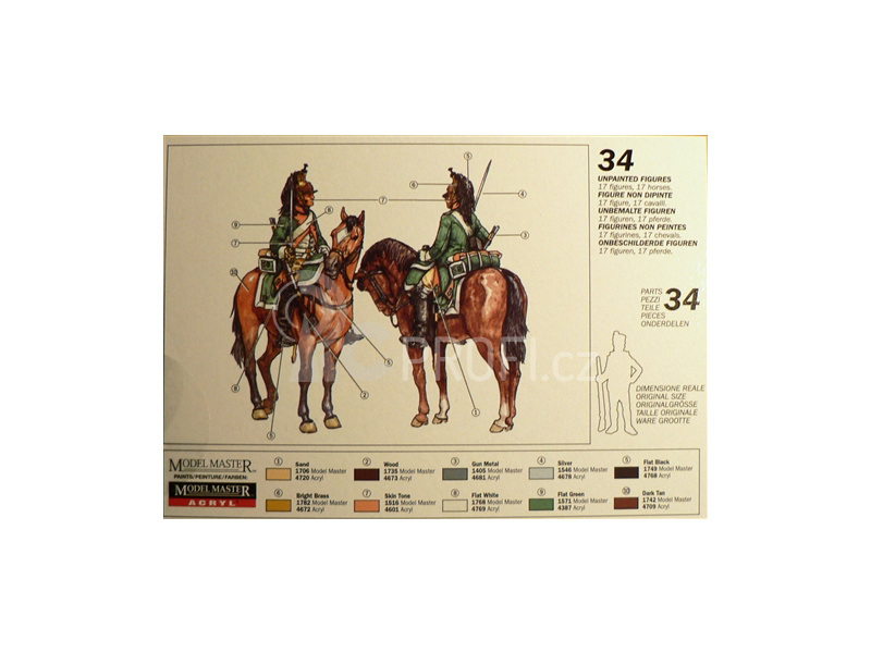 Italeri figurky - FRENCH DRAGOONS (NAP. WARS) (1:72)