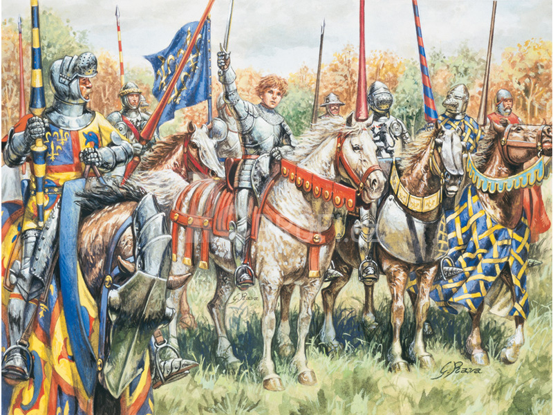 Italeri figurky - FRENCH WARRIORS (100 YEARS WAR) (1:72)