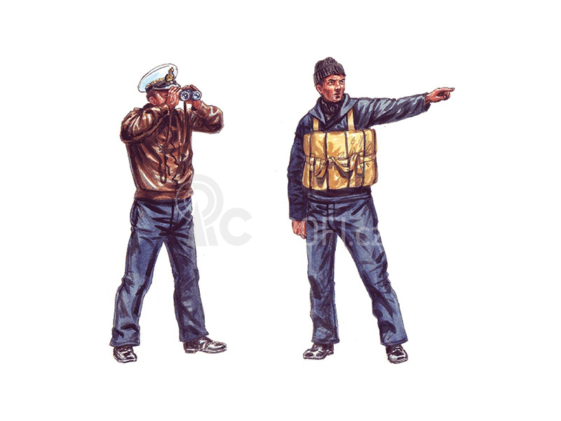 Italeri figurky - M.A.S. CREW and ACCESSORIES (1:35)