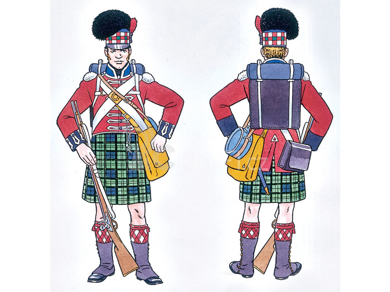 Italeri figurky - NAPOL. WARS: HIGHLANDER INFANTRY (1815) (1:72)
