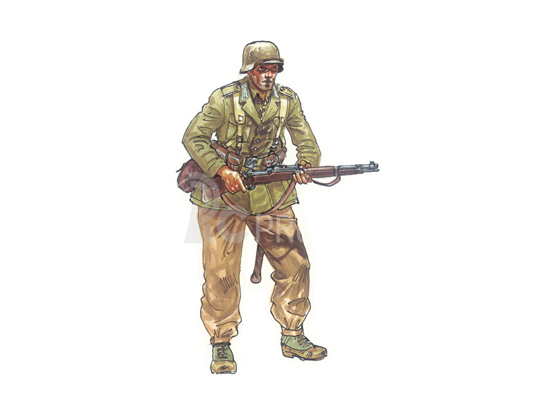 Italeri figurky - němečtí motocyklisté WW2 (1:72)