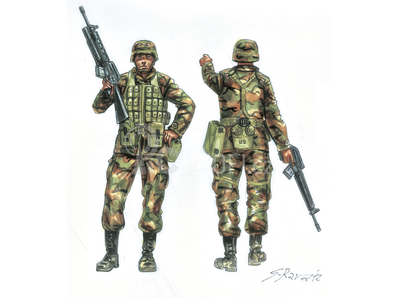 Italeri figurky - U.S. Infantry (1980s) (1:72)