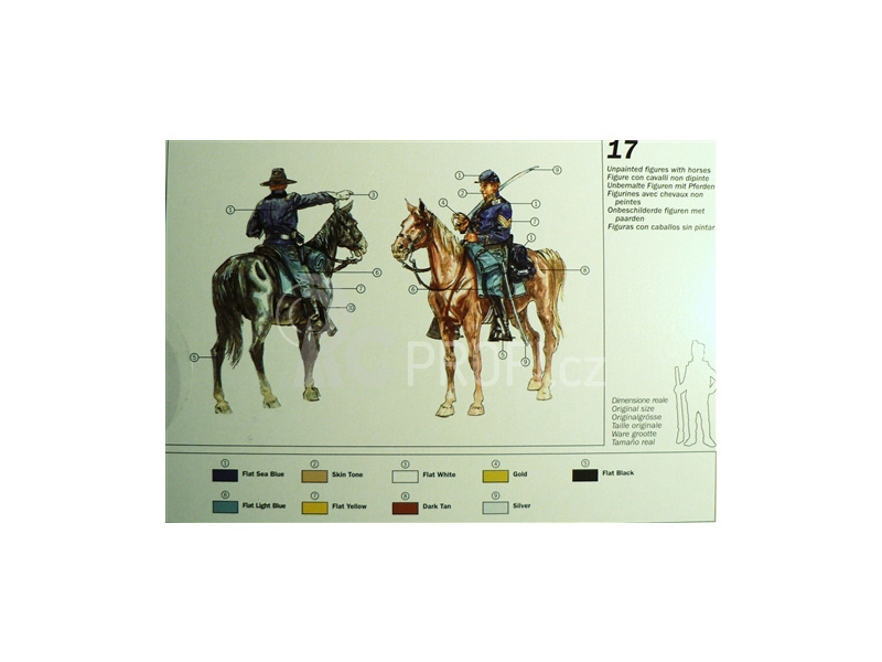 Italeri figurky - UNION CAVALRY (AMERICAN CIVIL WAR) (1:72)