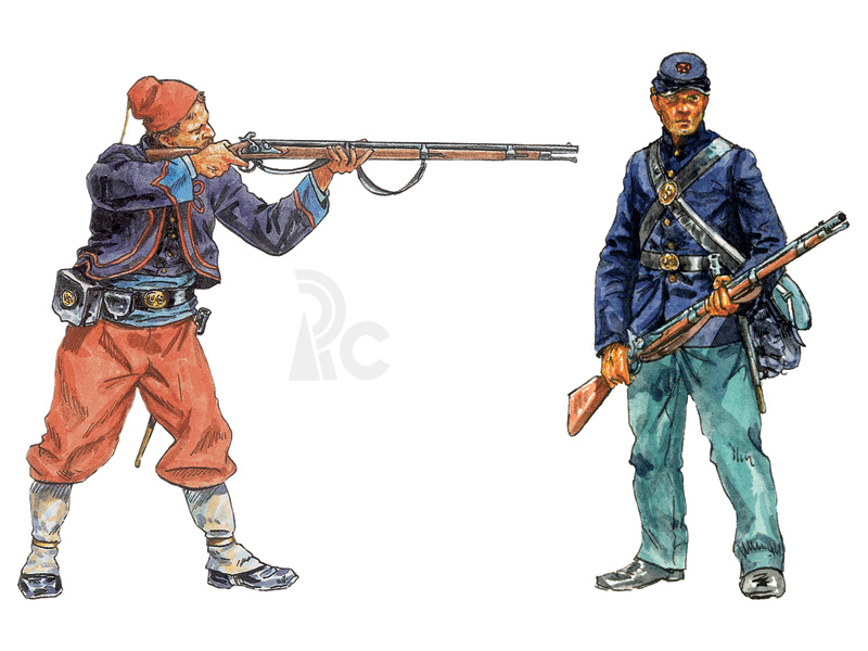 Italeri figurky - UNION INFANTRY / ZUAVES (AMERICAN CIVIL WAR) (1:72)