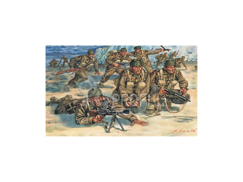 Italeri figurky - WWII - BRITISH COMMANDOS (1:72)