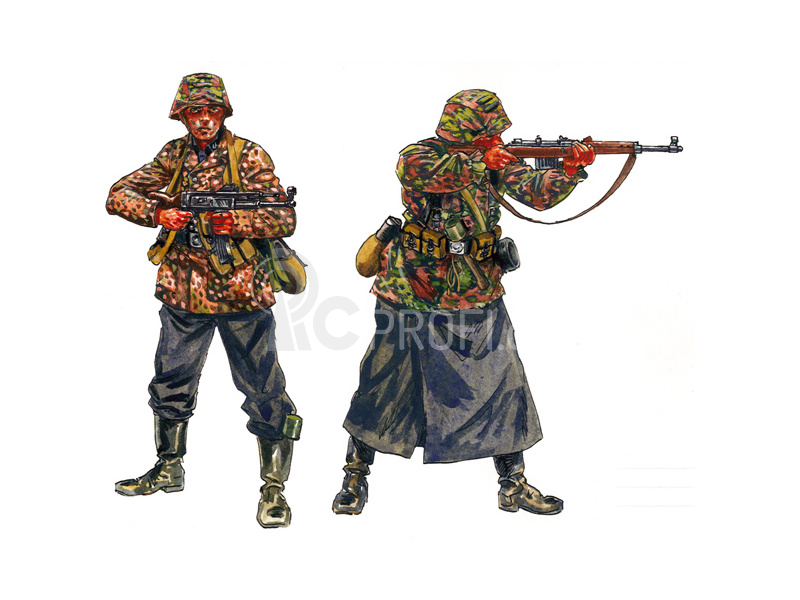 Italeri figurky - WWII -GERMAN ELITE TROOPS (1:72)