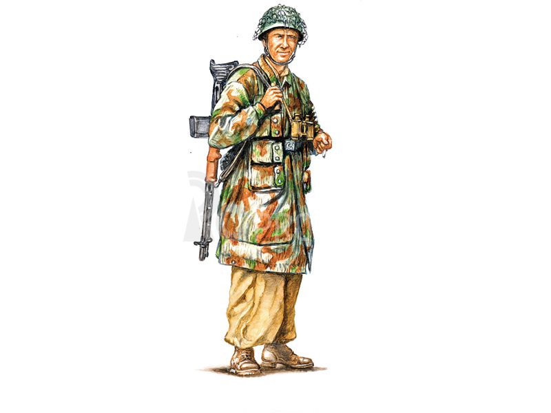 Italeri figurky - WWII German paratroopers (tropical uniform) (1:72)