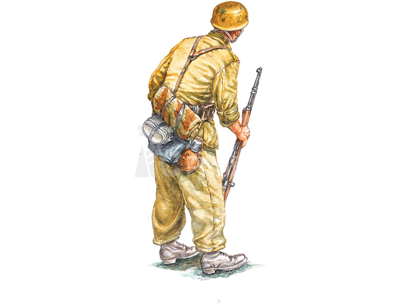 Italeri figurky - WWII German paratroopers (tropical uniform) (1:72)