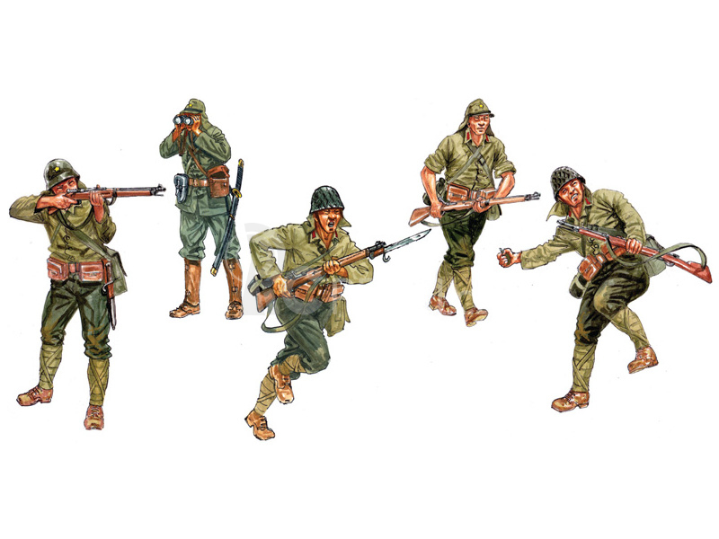 Italeri figurky - WWII JAPANASE INFANTRY (1:72)