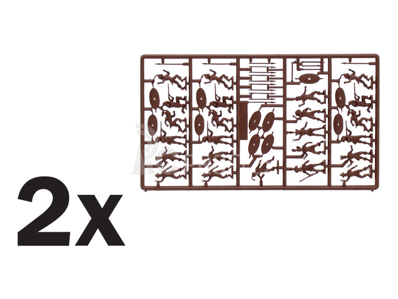 Italeri figurky - ZULU WARRIORS (ZULU WAR) (1:72)