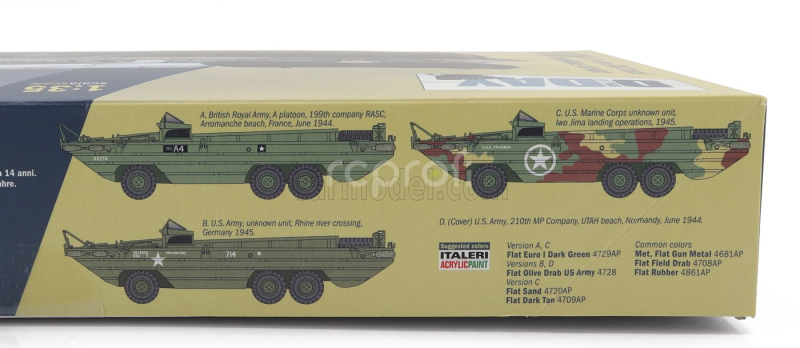 Italeri GMC Dukw Truck Anfibio Military 1944 1:35 /