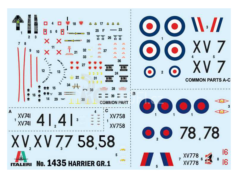 Italeri Harrier GR.1 Transatlantic Air Race 50. výročí (1:72)