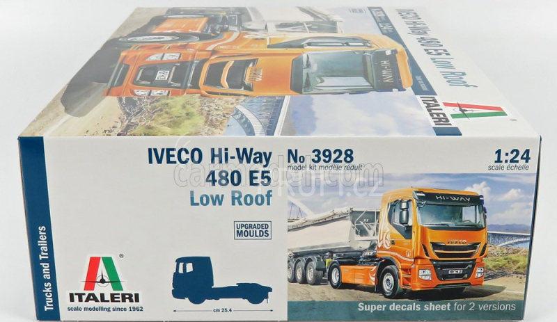 Italeri Iveco fiat Stralis 480 Euro 6 Hi-way Tractor Truck 2-assi 2016 1:24 /