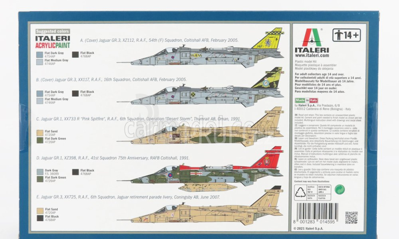 Italeri Jaguar Sepecat Gr.1/gr.3 Airplane Military 1973 1:72 /