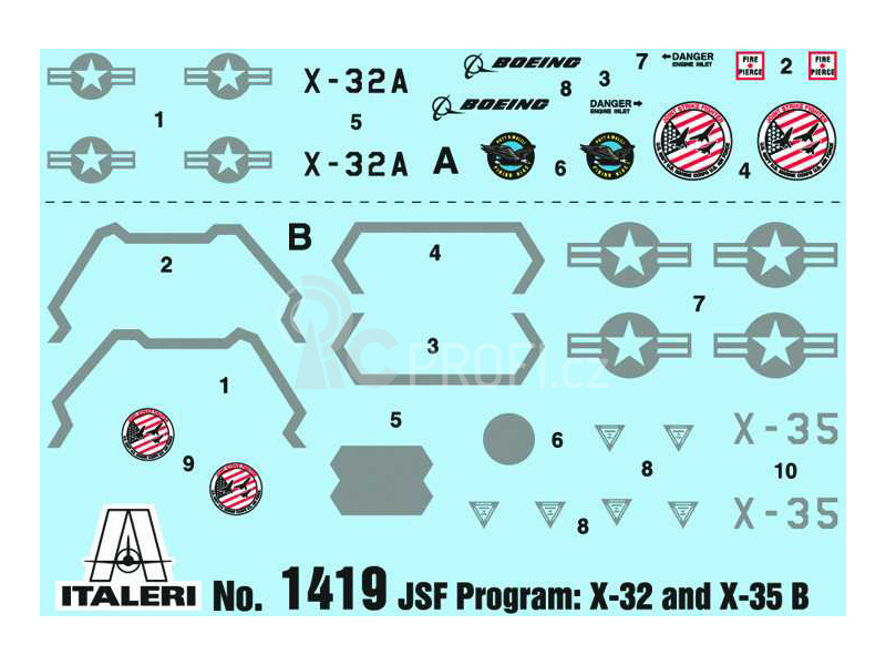Italeri JSF Program X-32A a X-35B (1:72)
