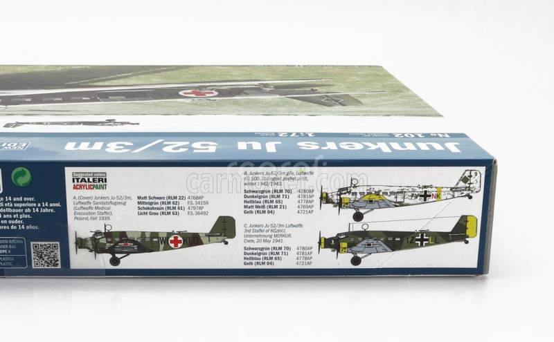 Italeri Junkers Ju-52/3m Military Airplane 1935 1:72 /