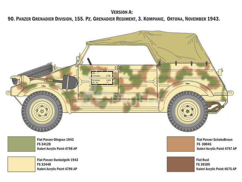 Italeri Kdf.1 Typ 82 Kübelwagen (1:9)