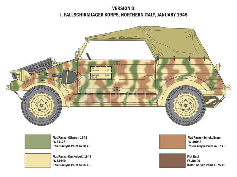 Italeri Kdf.1 Typ 82 Kübelwagen (1:9)