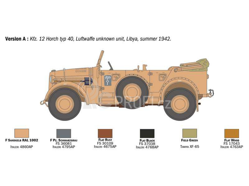 Italeri Kfz. 12 Horch 901 typ 40 frühen Ausf (1:35)