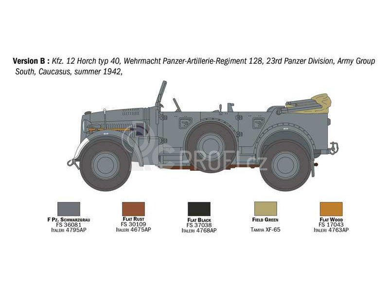 Italeri Kfz. 12 Horch 901 typ 40 frühen Ausf (1:35)