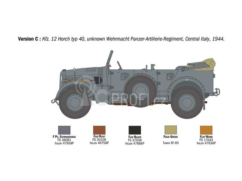 Italeri Kfz. 12 Horch 901 typ 40 frühen Ausf (1:35)