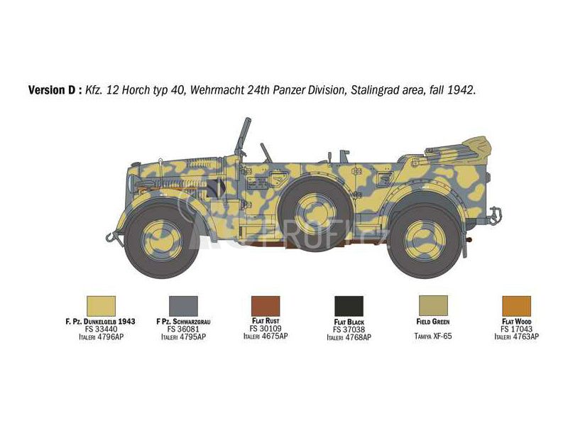 Italeri Kfz. 12 Horch 901 typ 40 frühen Ausf (1:35)