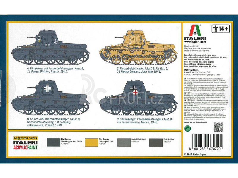 Italeri Krupp Sd. kfz. 265 Panzerbefehlswagen (1:72)