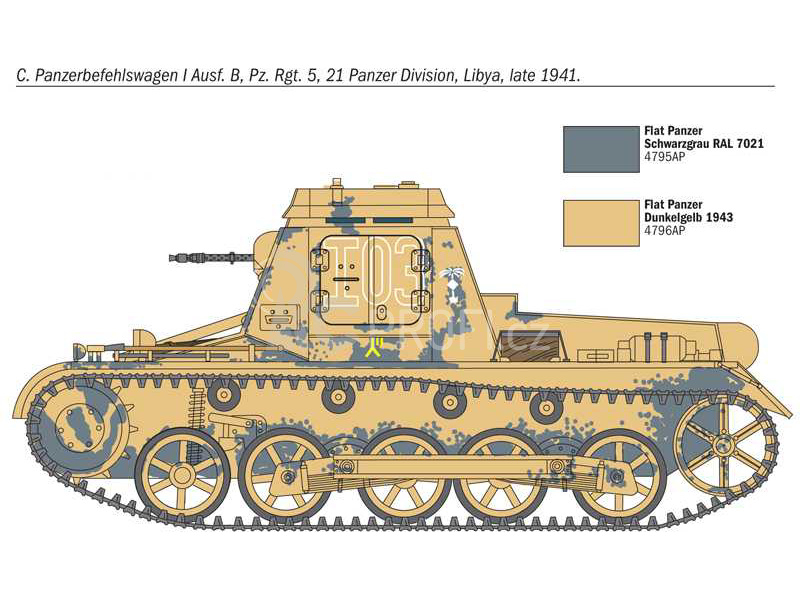 Italeri Krupp Sd. kfz. 265 Panzerbefehlswagen (1:72)