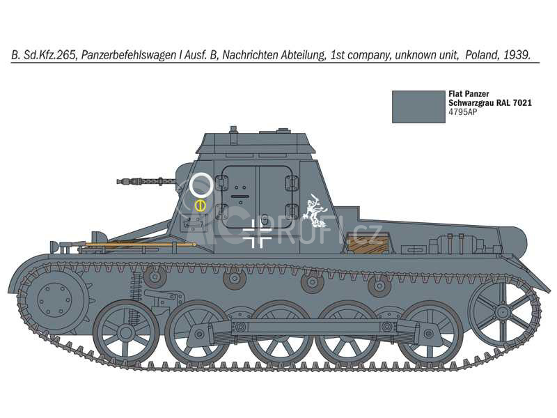 Italeri Krupp Sd. kfz. 265 Panzerbefehlswagen (1:72)