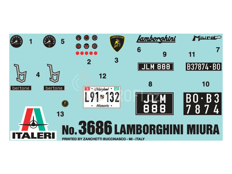 Italeri Lamborghini Miura (1:24)