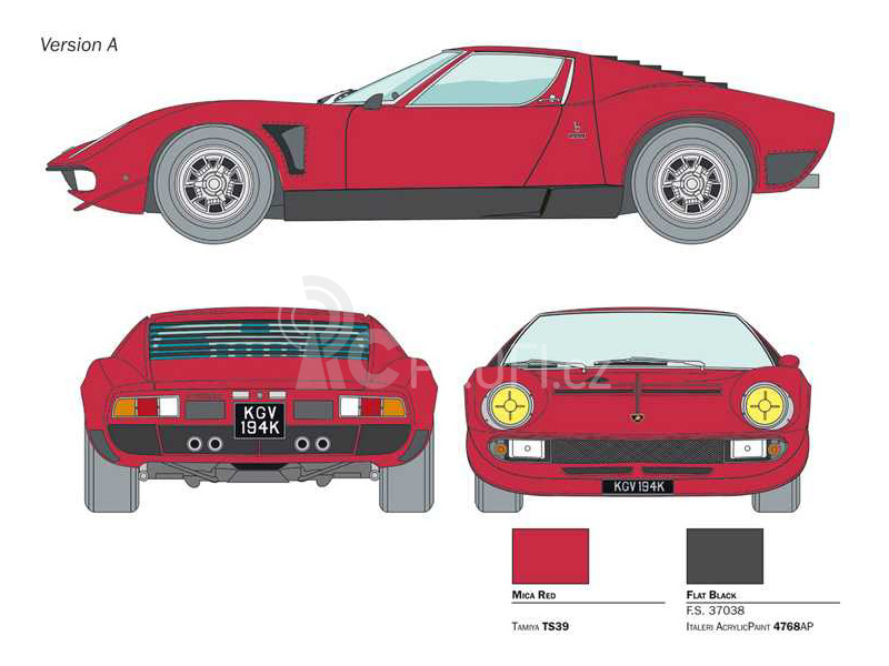 Italeri Lamborghini Miura Jota SVJ (1:24)