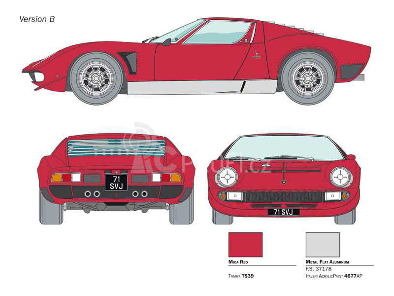Italeri Lamborghini Miura Jota SVJ (1:24)
