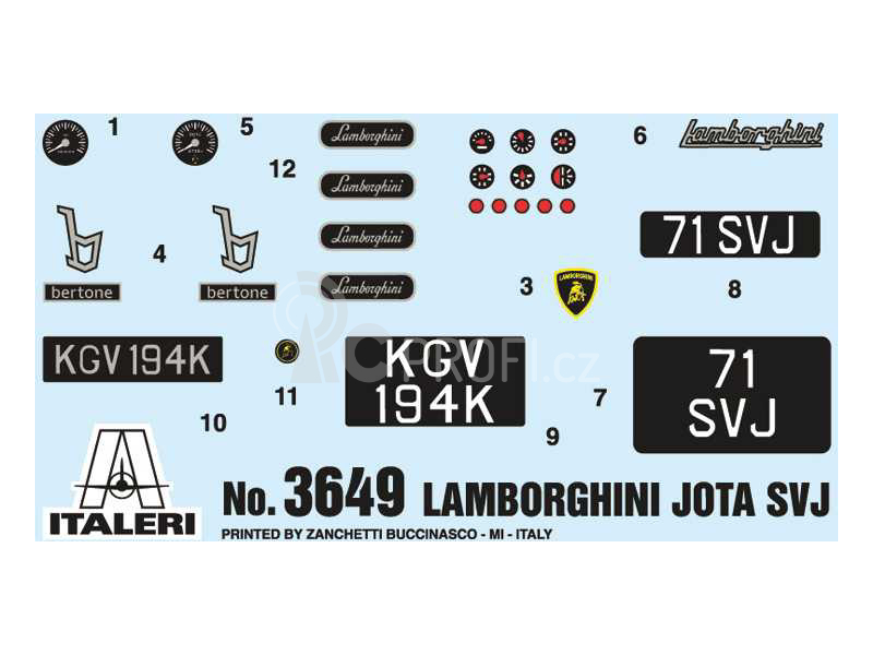 Italeri Lamborghini Miura Jota SVJ (1:24)