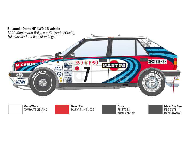 Italeri Lancia Delta HF Integrale (1:12)