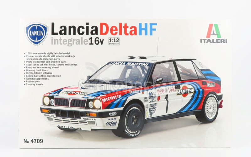 Italeri Lancia Delta Hf Integrale Martini 16v N 1 + Delta Hf Integrale 16v Martini N 7 1:12