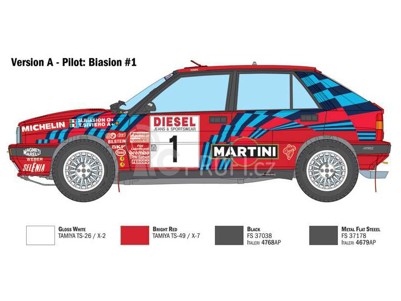 Italeri Lancia Delta HF Integrale Sanremo 1989 (1:12)