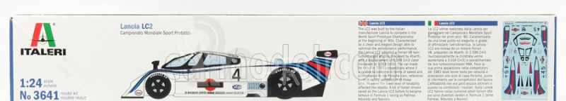 Italeri Lancia Lc2 Team Lancia Martini N 4 Campionato Sport Prototipi 1985 R.patrese - M.alboreto - N 5 T.fabi - P.ghinzani 1:24 /