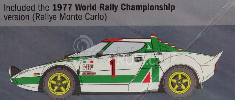 Italeri Lancia Stratos Hf Alitalia N 1 Winner Rally Montecarlo 1977 1:24