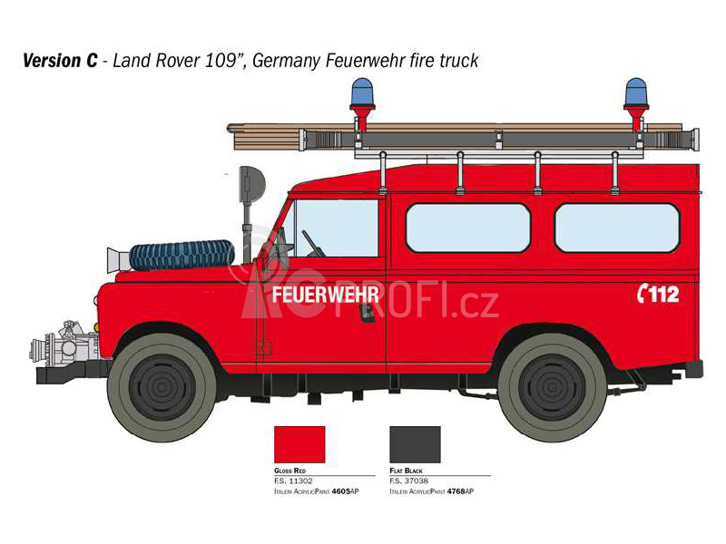 Italeri Land Rover Fire Truck (1:24)