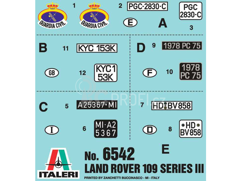 Italeri Land Rover III 109 Guardia Civil (1:35)