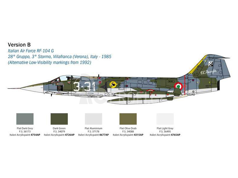 Italeri Locheed F-104 Starfighter G/S RF (1:32)